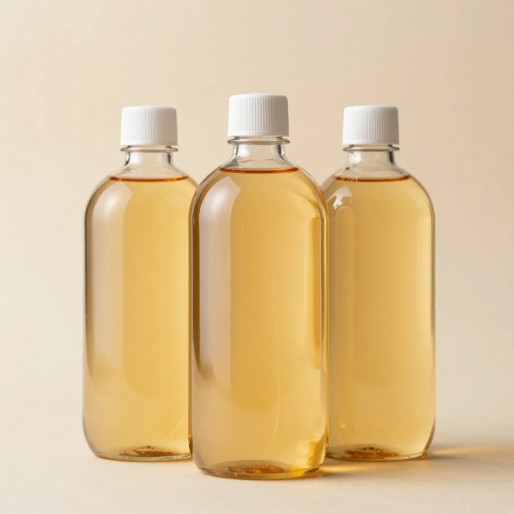 Three large bottles of emu oil together