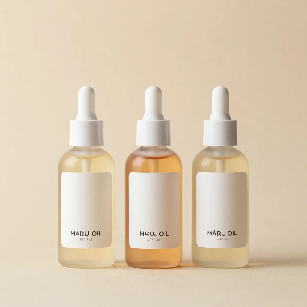 An emu oil starter set with three bottles